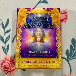 Angel Answers Oracle Cards - 44-Card Deck + Guidebook by Radleigh Valentine